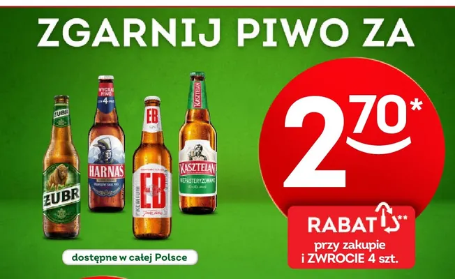 Piwo Harnaś promocja w Żabka