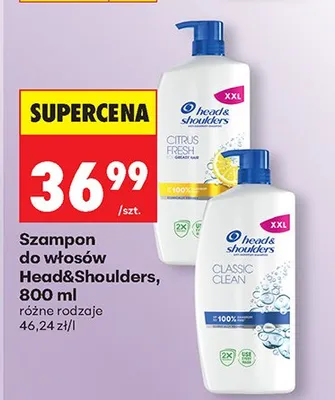 Szampon do włosów Citrus Fresh różne rodzaje promocja w Biedronka
