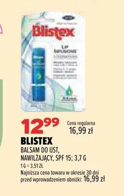Balsam do ust nawilżający Blistex SPF 15 promocja w Drogerie Natura