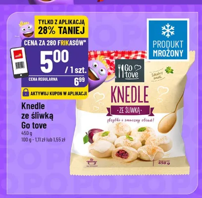 Knedle ze śliwką Go tove promocja w POLOmarket