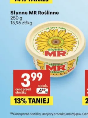 Margaryna Słynne MR Roślinne promocja w Delikatesy Centrum