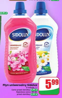 Płyn uniwersalny Sidolux promocja w Dino