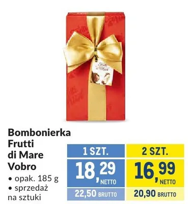 Bombonierka Frutti di Mare Vobro promocja w Makro