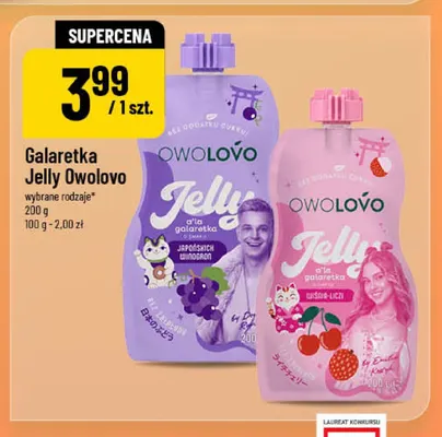 Galaretka Owolovo Jelly o smaku japońskich winogron promocja w POLOmarket