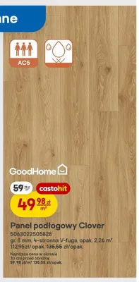 Panel podłogowy GoodHome Clover promocja w Castorama