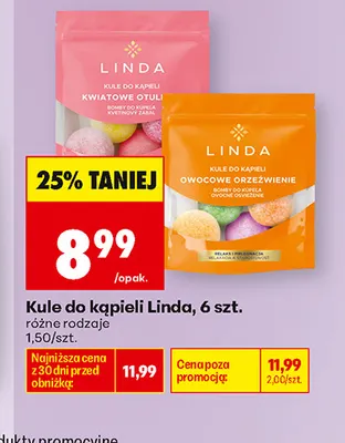 Kule do kąpieli Kwiatowe Otulenie Linda promocja w Biedronka