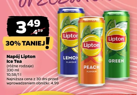 Napój Lipton Ice Tea Peach promocja w Netto