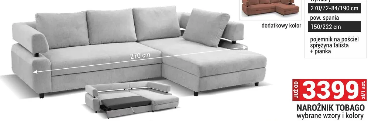 Narożnik Tobago promocja w Merkury Market