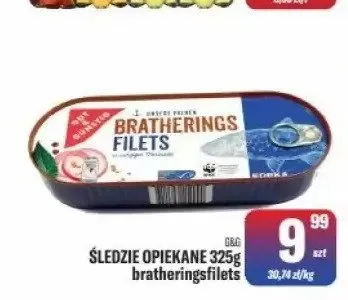 Śledzie opiekane G&G bratheringsfilets promocja w Tomi Markt