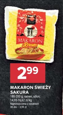 Makaron świeży Sakura udon promocja w Stokrotka