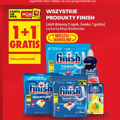 Produkty Finish promocja w Biedronka