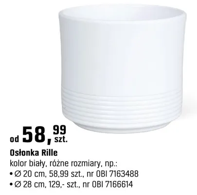 Osłonka Rille promocja w OBI