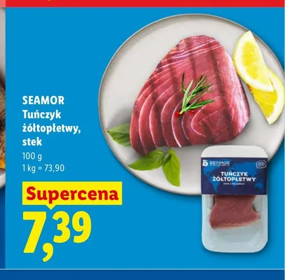Stek z tuńczyka żółtopłetwego Seamor promocja w Lidl
