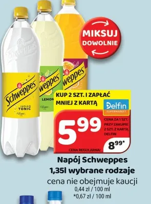 Napój gazowany Schweppes promocja w Delfin