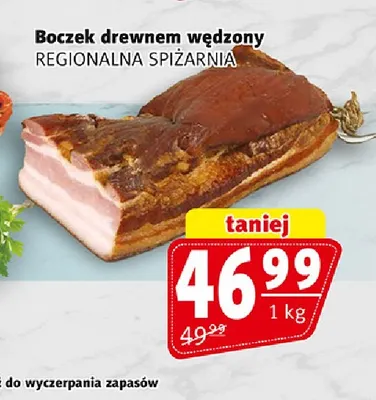 Boczek drewnem wędzony Regionalna Spiżarnia promocja w Prim Market