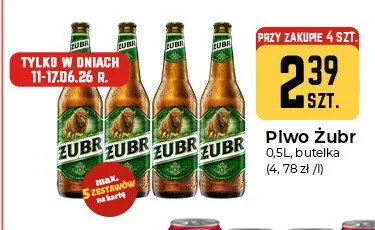 Piwo Żubr promocja w Społem Częstochowa