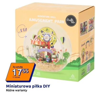 Miniaturowa piłka DIY promocja w Action