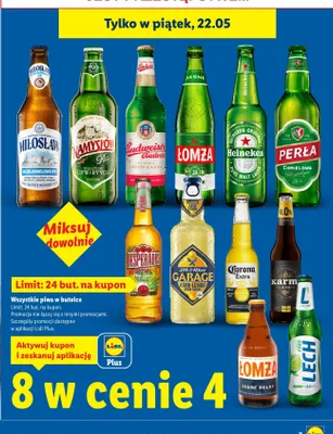 Piwo bezalkoholowe Lech Free Lime Mint promocja w Lidl