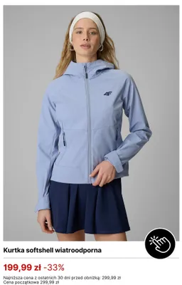 Kurtka softshell wiatroodporna 4F promocja w 4F