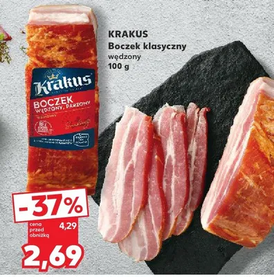 Boczek klasyczny wędzony promocja w Kaufland