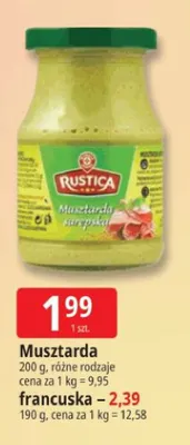 Musztarda francuska Rustica promocja w Leclerc