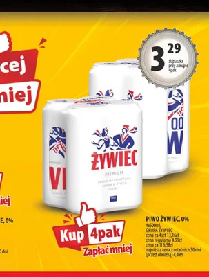 Piwo Żywiec Premium 4-pak promocja w Arhelan