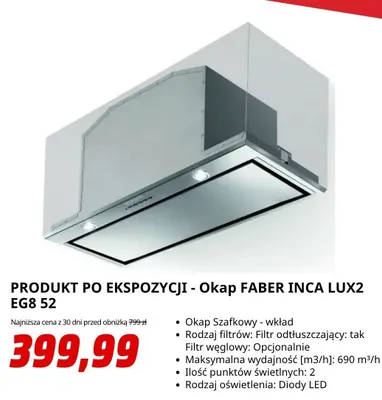 Okap Faber Inca Lux2 EG8 52 promocja w Media Markt