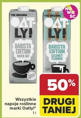 Napój roślinny owsiany Barista Edition promocja w Carrefour