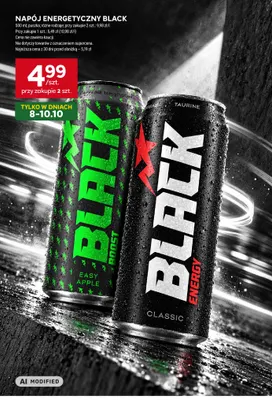 Napój energetyczny Black Boost Easy Apple promocja w Stokrotka