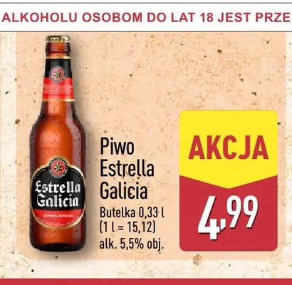 Piwo Estrella Galicia promocja w Aldi
