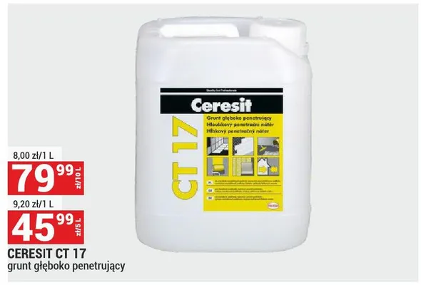 Grunt głęboko penetrujący CT 17 promocja w Merkury Market