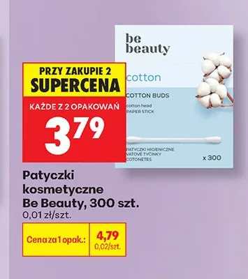 Patyczki kosmetyczne Be Beauty promocja w Biedronka