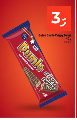 Baton Dumle Crispy Twins promocja w Dealz