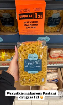 Makaron Fusilli Pastani promocja w Biedronka