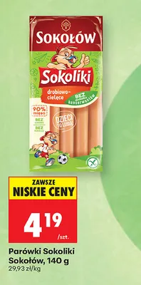 Parówki Sokoliki Sokołów promocja w Biedronka