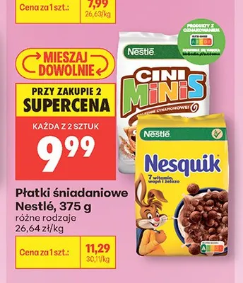 Płatki śniadaniowe Nestlé promocja w Biedronka