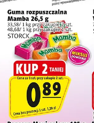 Guma rozpuszczalna Mamba promocja w Prim Market