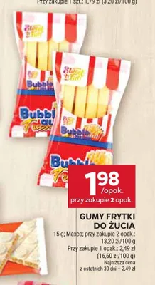 Gumy frytki do żucia Sweet'n Fun promocja w Stokrotka