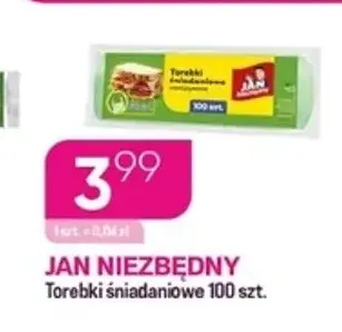 Torebki śniadaniowe Jan Niezbędny promocja w Drogerie Koliber