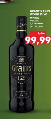 Whisky Grant's Triple Wood 12 YO promocja w Kaufland
