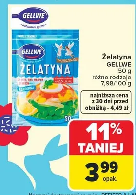 Żelatyna różne rodzaje promocja w Carrefour