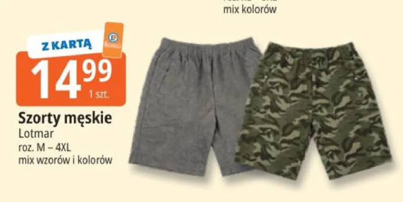Szorty męskie Lotmar promocja w Leclerc