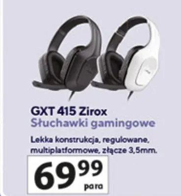 Słuchawki gamingowe GXT 415 promocja w Auchan