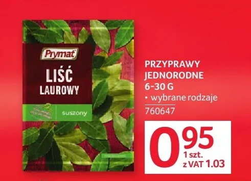 Przyprawy jednorodne Prymat promocja w Selgros