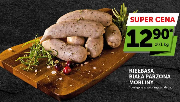 Kiełbasa biała parzona Morliny promocja w Groszek
