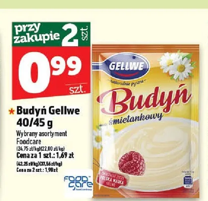 Budyń Gellwe promocja w TOPAZ