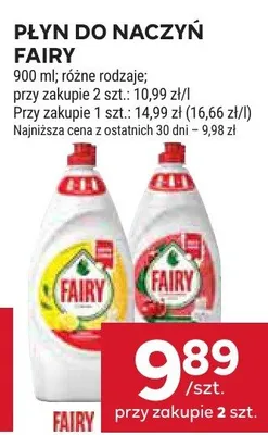 Płyn do naczyń Fairy promocja w Stokrotka