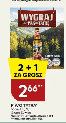 Piwo Tatra Jasne Pełne promocja w Chata Polska