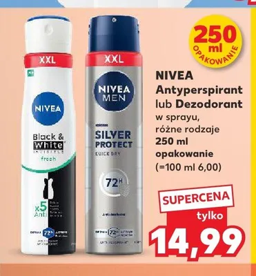 Antyperspirant Nivea Black & White Invisible Fresh promocja w Kaufland