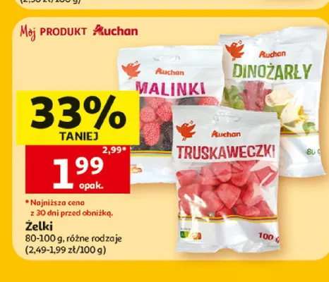 Żelki Dinożarły Auchan promocja w Auchan